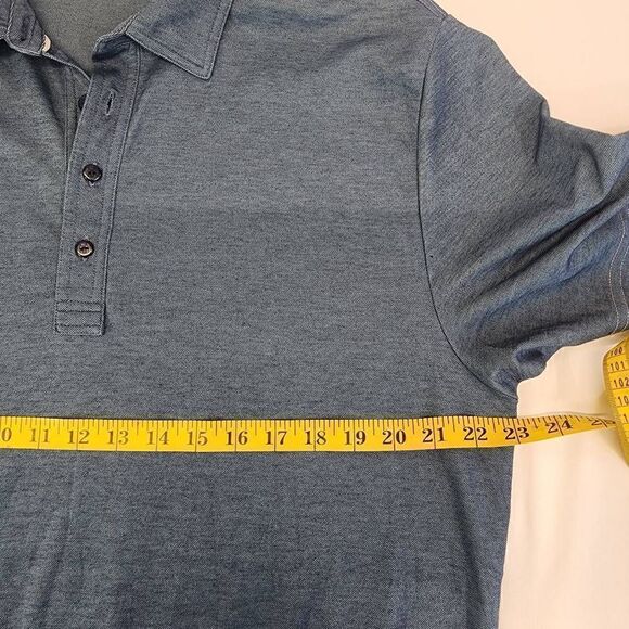 Travis Mathew Polo Golf Shirt Blue Men's Size XL Pima Cotton Blend - Picture 5 of 9